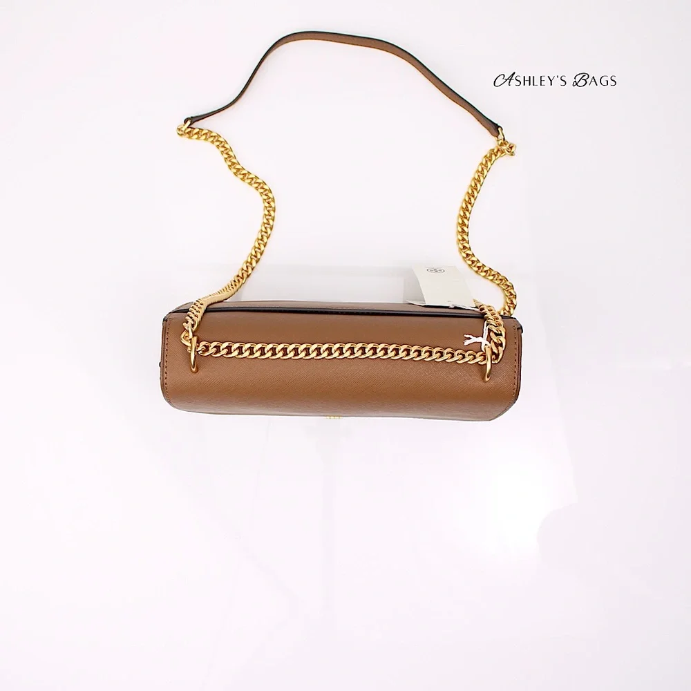 Tory Burch Emerson East West Flap Shoulder Bag Crossbody & Card Holder Moose - Picture 8 of 15